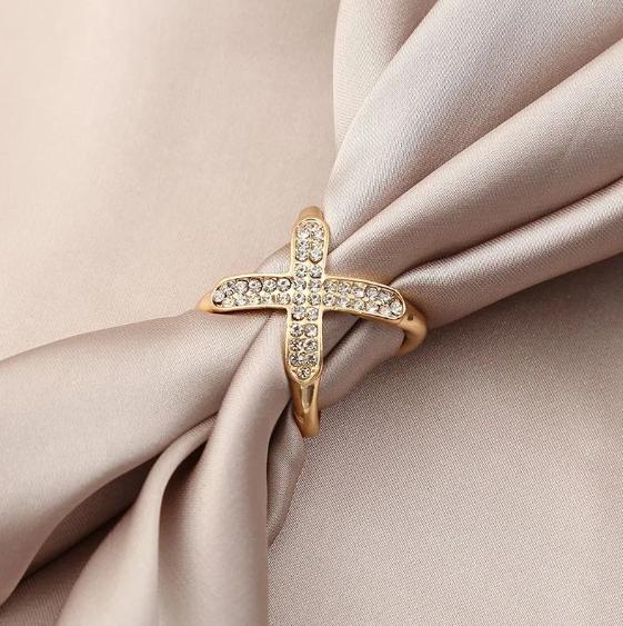 Пряжка для шелкового шарфа в форме креста, пряжка с узлом на подгибку