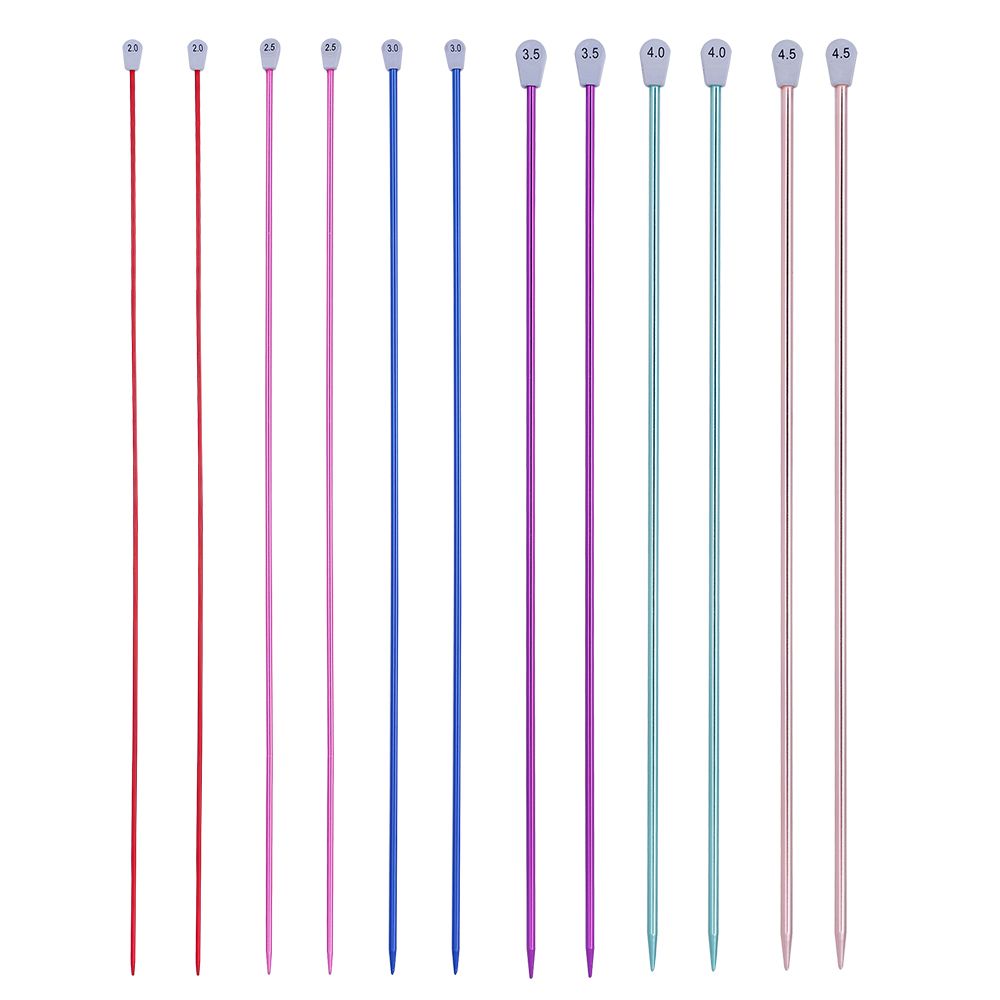 2 шт./набор длинных односторонних шарфов плетение инструмент алюминиевые прямые булавки спицы