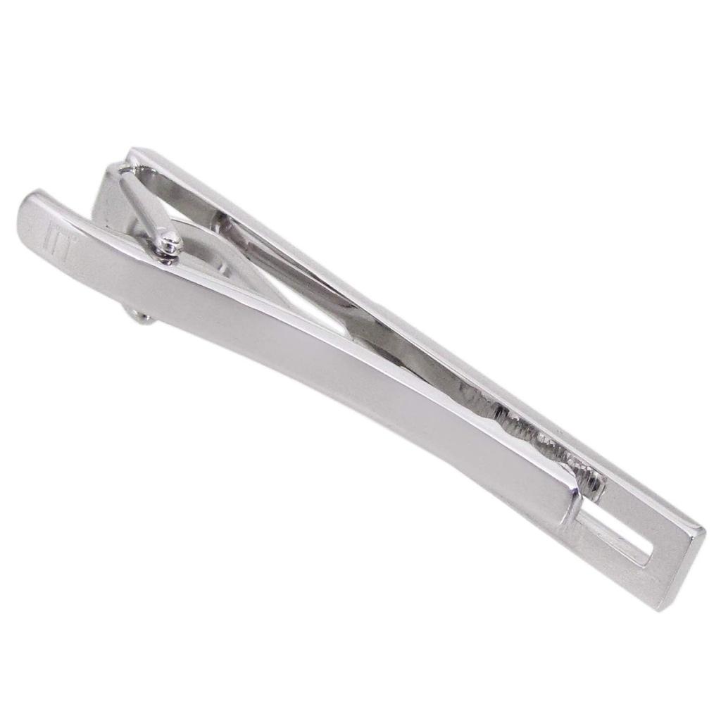 Dunhill Eight Tie JSD3168K Men's Clip, Platinum-Plated Brass, [Used]