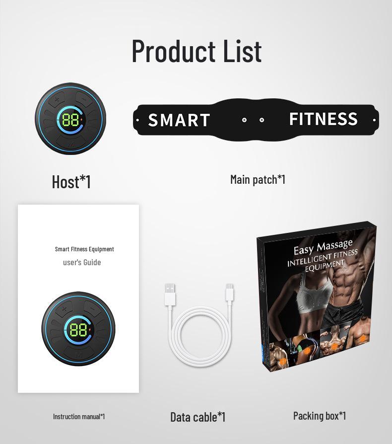 EMS Fitness Waist Belt: Smart Abdominal Sticker & Tummy Tuck Exerciser for Home Use