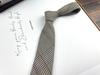 Men'S And Women'S Japanese Retro British 6Cm Narrow Tie Coffee Color Gray Blue Casual Grid, Get Married At Work