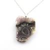 Stones and Minerals. Raw Agate Necklace. 76.13 Ct. Châtelperron, Vichy, Allier, France.