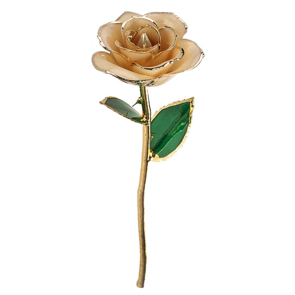 Gold Rose 24K Gold Plated Rose Gift Ornament for Birthday Anniversary Valentines Day