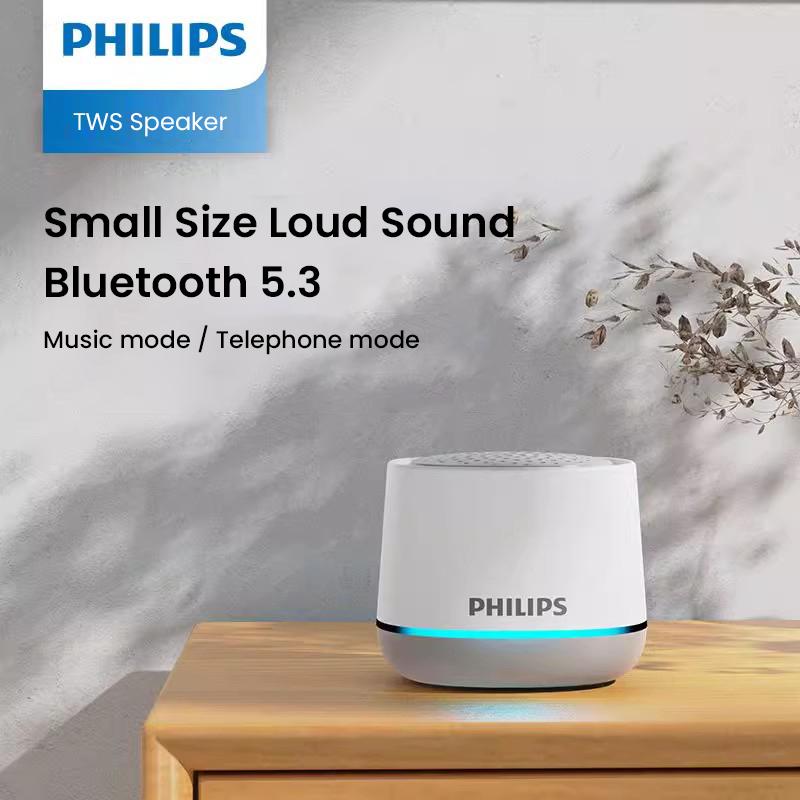 Philips Bluetooth-динамик TAS1009 Подключение Bluetooth 5.3, воспроизведение музыки, встроенный микрофон, звонки в режиме громкой связи