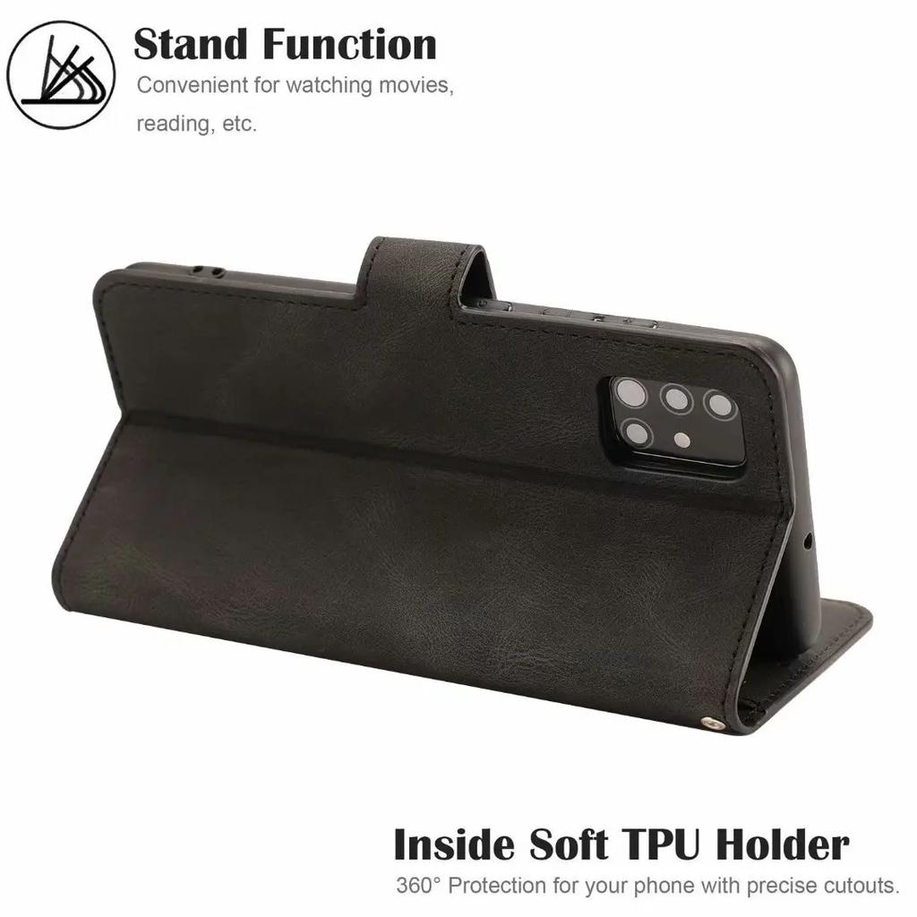 Flip Wallet Case For Samsung Galaxy A10 A12 A20E A21S A22 A31 A40 A41 A42 A50 A51 A52 A70 A71 A72 Leather Funda Protect Cover