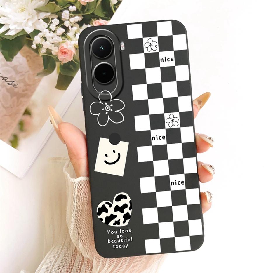 Чехол для Xiaomi Poco M7 Plus PocoM7 4G Красивая Девушка Подсолнух Расписной Чехол для Телефона Для Xiaomi Poco M7 Pro PocoM7 Plus 5G Мягкие Fundas