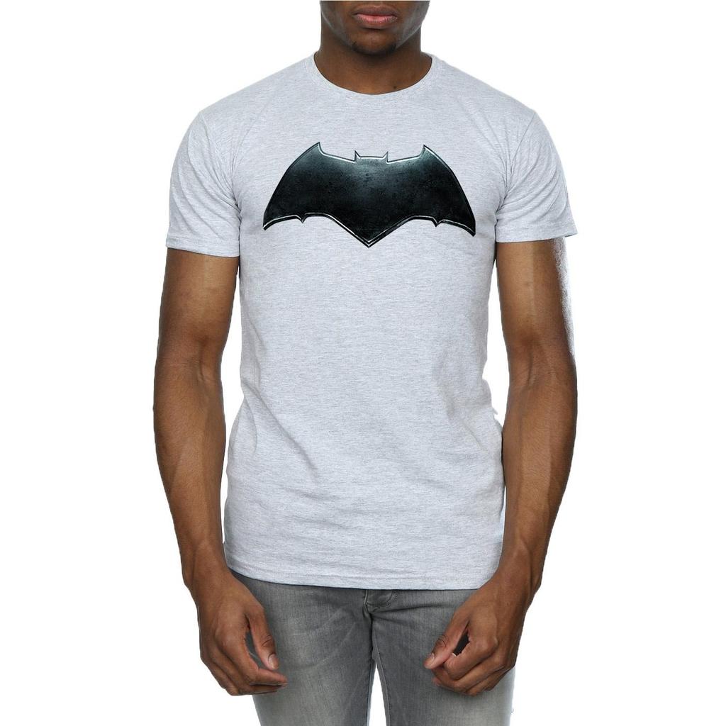 DC Comics Mens Justice League Movie Batman Emblem T-Shirt