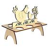 DIY Rabbit Chick Easter Egg Tray Wooden Cute Party Decoration Home Decoration House Decoration Creative