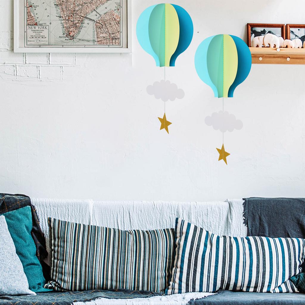 3D Подвесной бумажный кулон в виде воздушного шара для вечеринки, собрания, дня рождения, настенное/потолочное подвесное украшение для формального мероприятия