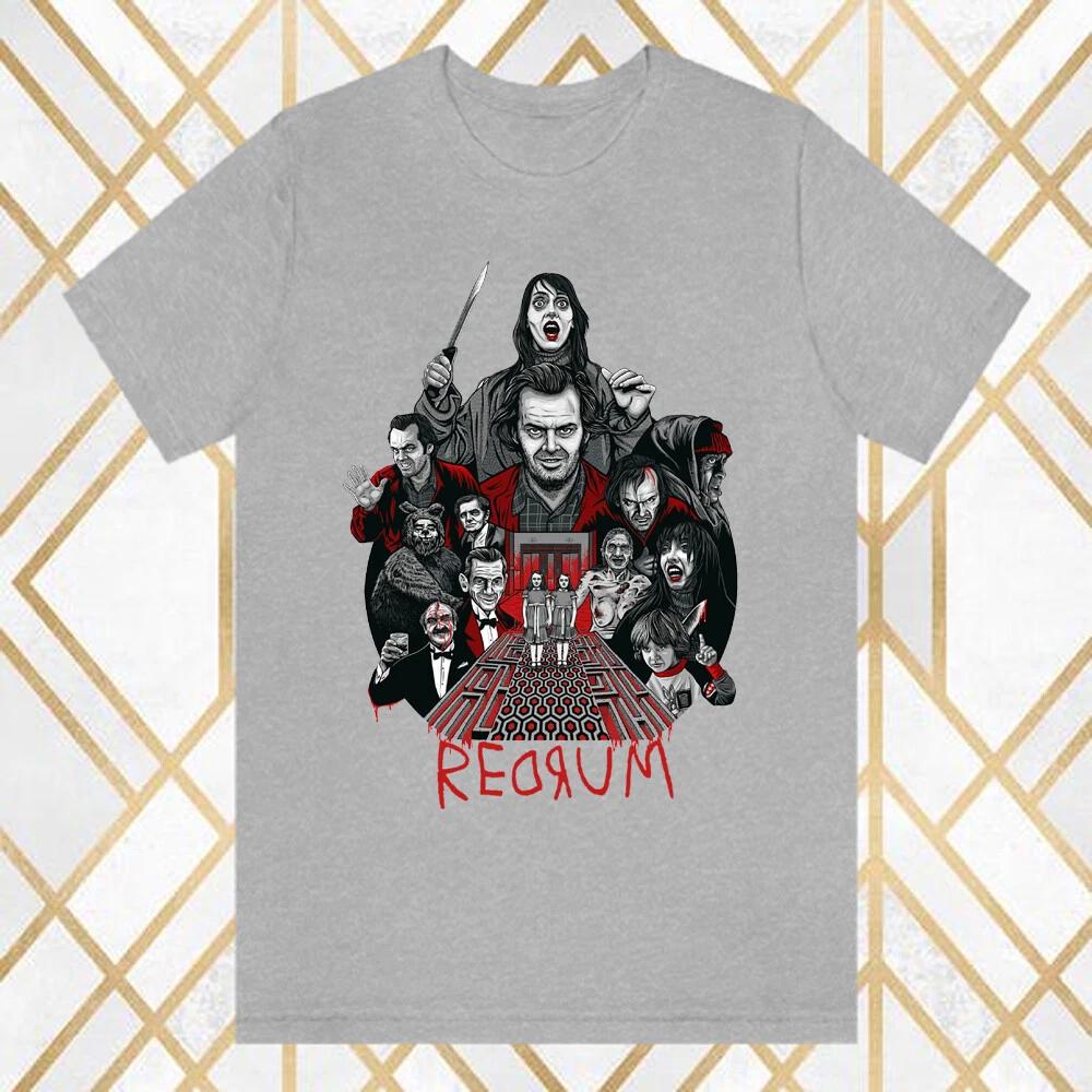 The Shining Redrum Murder Horror Movie Men's Gray