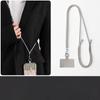 Comfortable Secure Phone Lanyard Anti-Drop Crossbody Neck Strap with Card Holder Solid Color Phone Case Strap for Travel Work