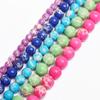 Home Party Supplies Round Loose Beads for Jewelry Making 4/6/8/10mm DIY Bracelet Necklace Needlework 15''/string Sea Sediment Imperial Jasper