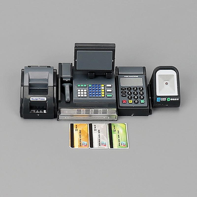 Кукольный домик Мини супермаркет кассовый аппарат карточный автомат Pos автомат кукольный домик реквизит для сцены