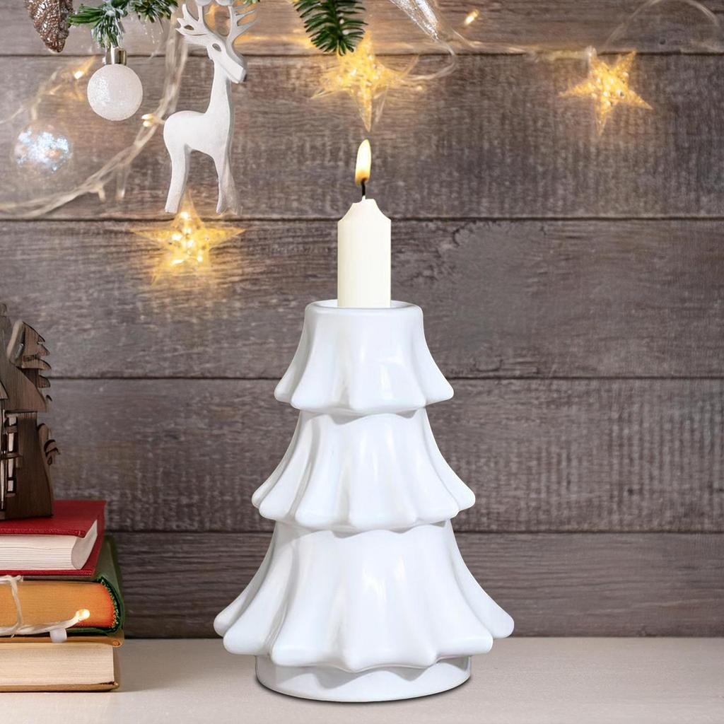 Glass Candle Holders Vintage Holiday Decoration Tapered Candlestick Holders for Weddings Festivals Gatherings Mantel Fireplace