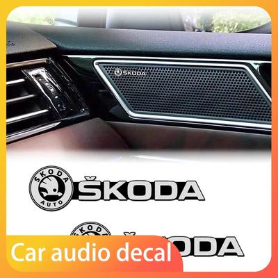 Стерео наклейка значок декора для автомобильного аудио Для Octavia MK2 MK3 2 3 A7 Fabia Karoq Kodiaq Superb Rapid Kamiq Scala Yeti