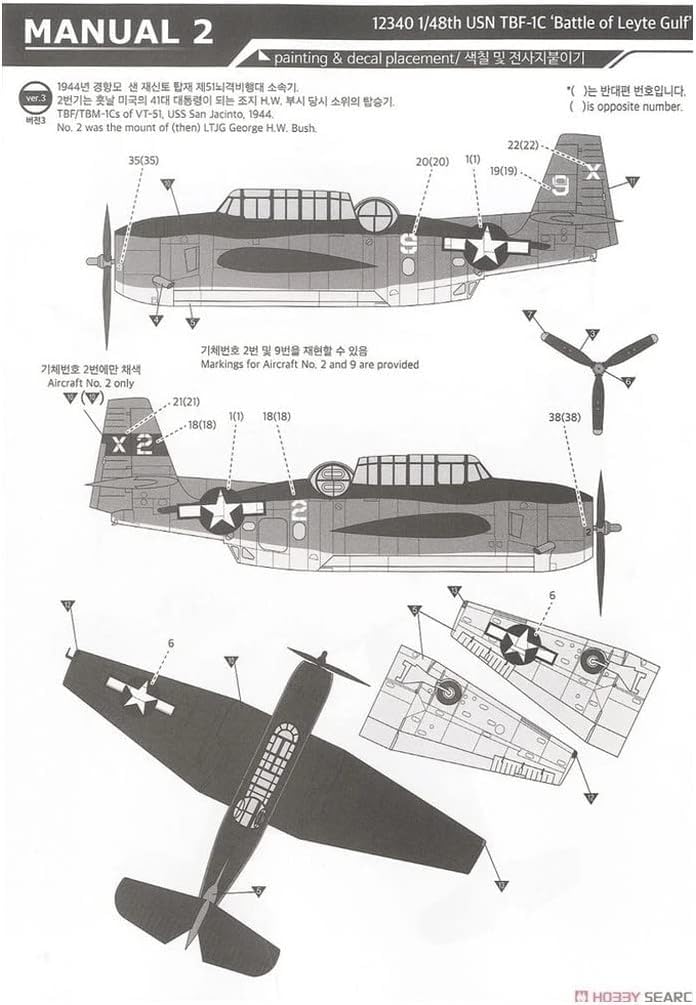 Academy масштаб ВМС США Эвенджер Битва за Лейте пластиковый набор 12340 1/48 TBF-1C