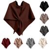 Women's Fashionable Knitted Shawl Wool Open Collar Shoulder Top Shawl Scarf