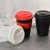 Reusable Water Cup Heat Insulated Outdoor Travel Travel Mug 400ml Hotel Cup With Silicone Lid Drinkware Portable Tea Coffee Cup