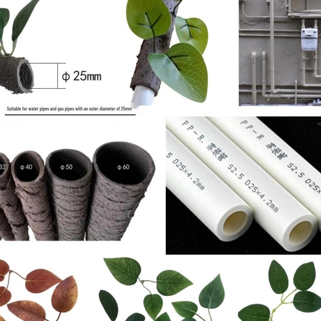 Декоративная Изолирующая Цветочная Лоза: Украсьте и защитите трубы кондиционера, газа и воды