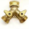 Copper Y-Type 3/4" Garden Ball Valve Splitter