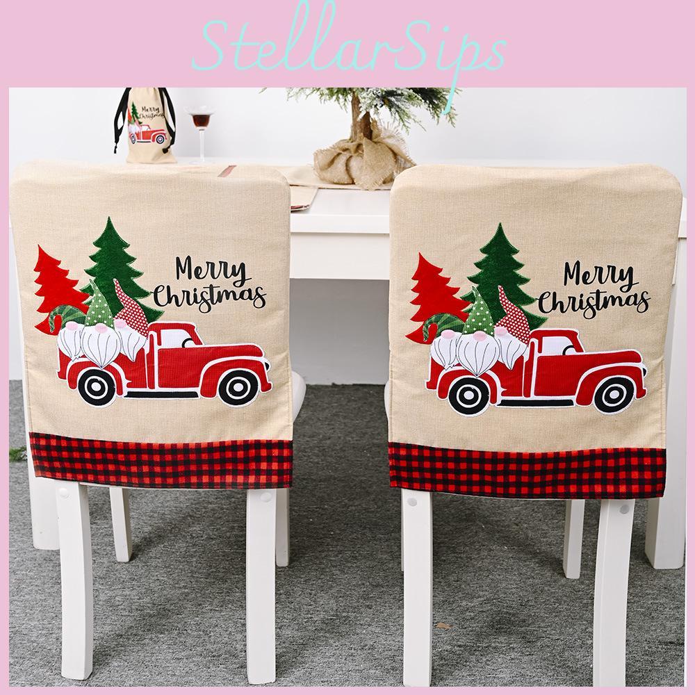 Festive Forest Santa Christmas Chair Cover For Car Seats And Home Furniture