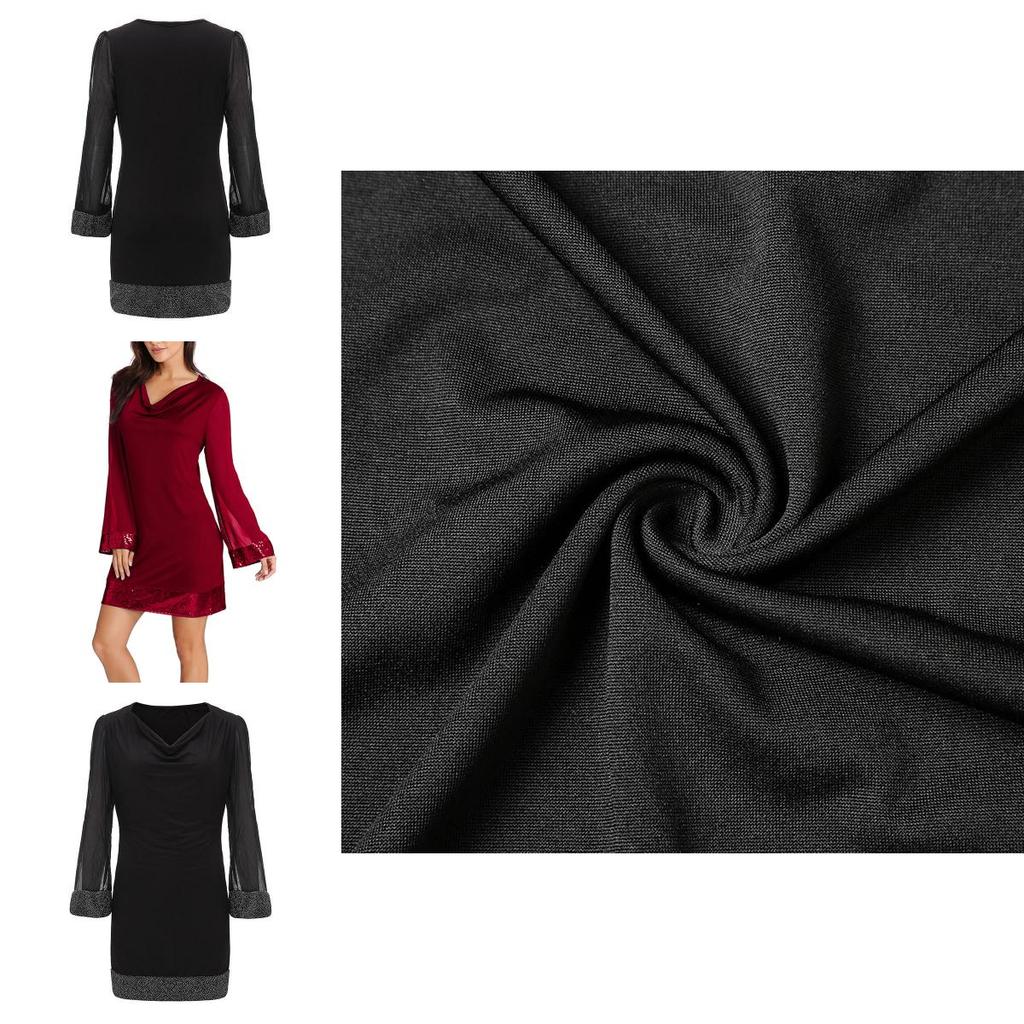 Элегантное женское сексуальное мини-платье-бодикон с V-образным вырезом и длинными рукавами для летних вечеринок