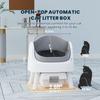 Smart Cat Litter Box with Auto Manual Mode Large Capacity Easy Clean Eco-Friendly Plastic Odor Control for Small/Medium/Big Cats