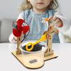 1 Set Early Learning Toy Technology Wooden Diy Hand Cranked Bubble Machine Toy For Kids Science Experiment Teaching Aids
