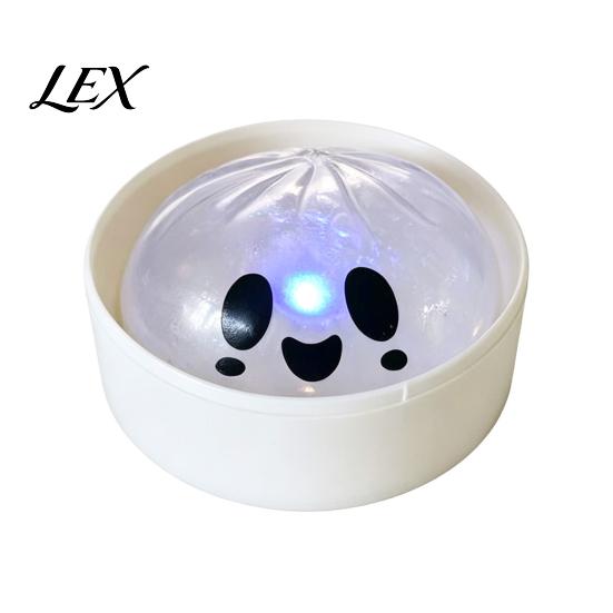 Tactile Sensory Tools Halloween Glitter Dumpling Squeeze Toy, Spooky Ghost Pumpkin with Steamer, Cute Travel Fidgets for Kids Slow Rising Bun