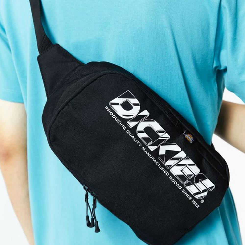 New Dickies Polyester Crossbody Bag, Shoulder Bag, Sling Bag Unisex Black DK010493BLK