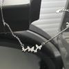 Butterfly Flash Diamond Inlaid Zircon Necklace Niche Design Cold Wind Sweet Cool Wind Light Luxury Collarbone Chain Female