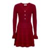 VEROMODA Wool Blend V-Neck Knit Dress with Decorative Buttons