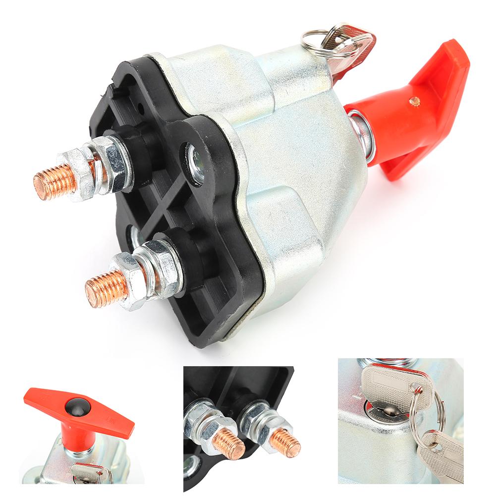 Универсальный выключатель изоляции аккумулятора Отключение питания Вкл/Выкл для автомобиля грузовика 12 24В 250А