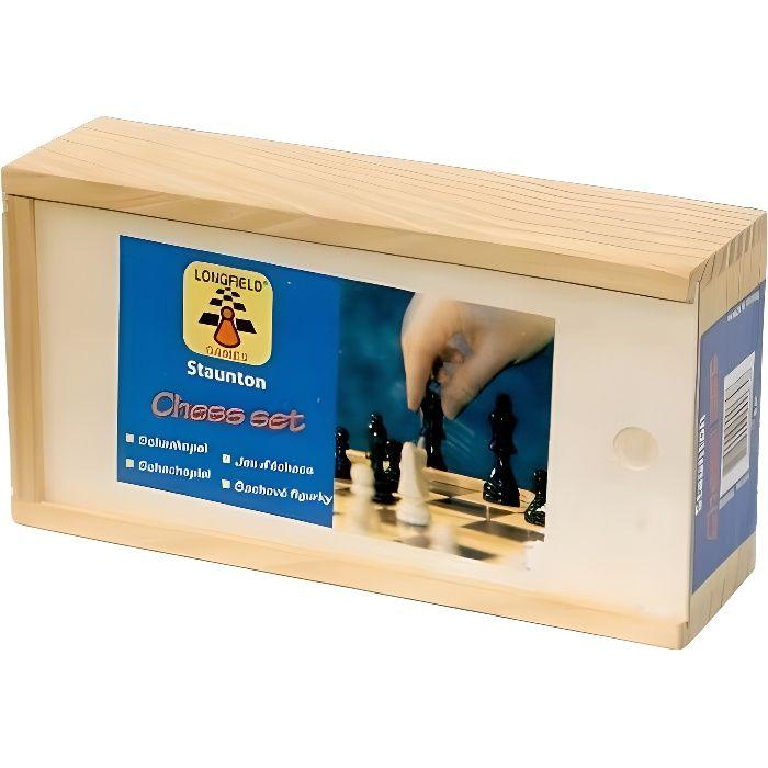 Jeu d'échecs en bois - New Classic Toys - Coffret avec pions en bois