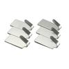 6Pcs/Lot Self Adhesive Stainless Steel Wall Glass Stick Hooks Hangers Holders