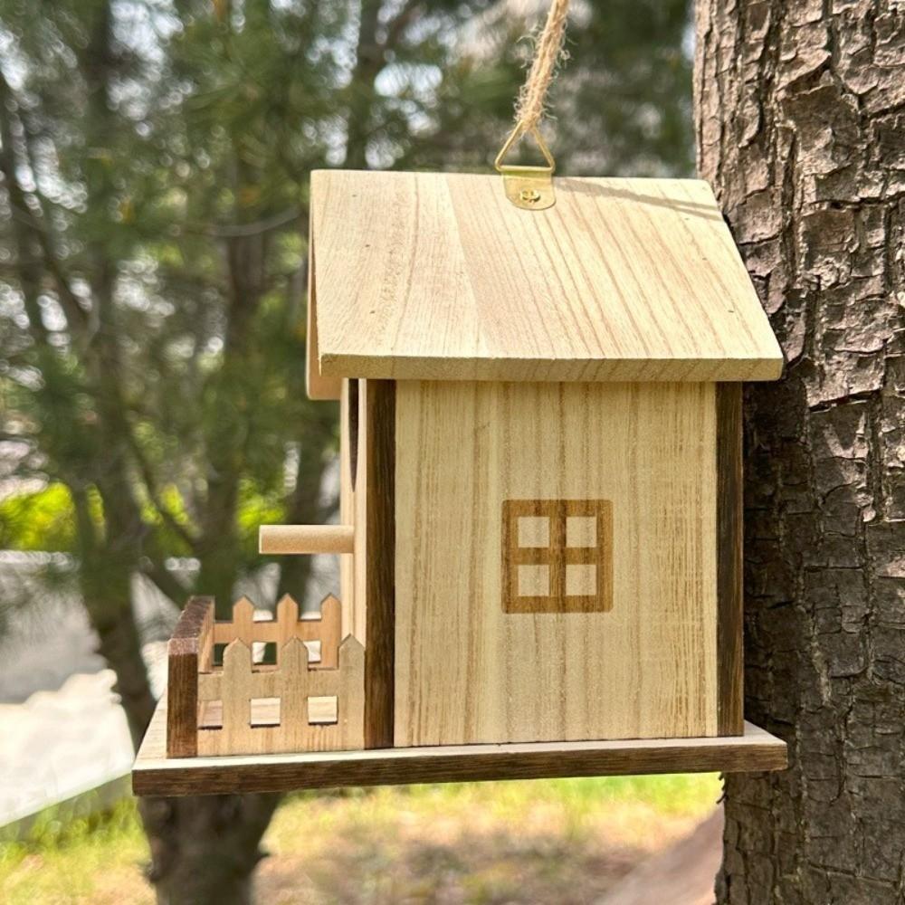 Parrot Mating Box Wood Bird House Bird Cage Bird Feeder House Bird Nest  Garden Decoration