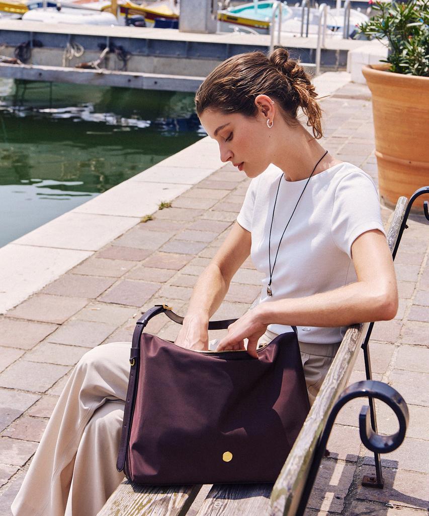 Lememe Sac Agnes Nylon Winebrown