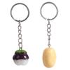 Mangosteen Mangosteen Model Pendant Simulation Food Keychain Simulation Potato Keychain  Couple