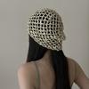 Винтажная вязаная шапка с пайетками, полая шапка-бини, повседневная панама с пайетками, для пикантных девушек