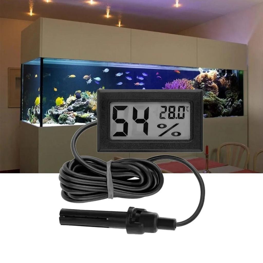 Термометр Гигрометр Цифровой Мини Электронный Измеритель Температуры и Влажности для Помещений и Улицы с Зондом