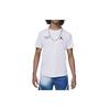 Wavy Motion Logo Crew Neck Casual Pullover Short Sleeve T-Shirt Kids Tops White HM4758-100