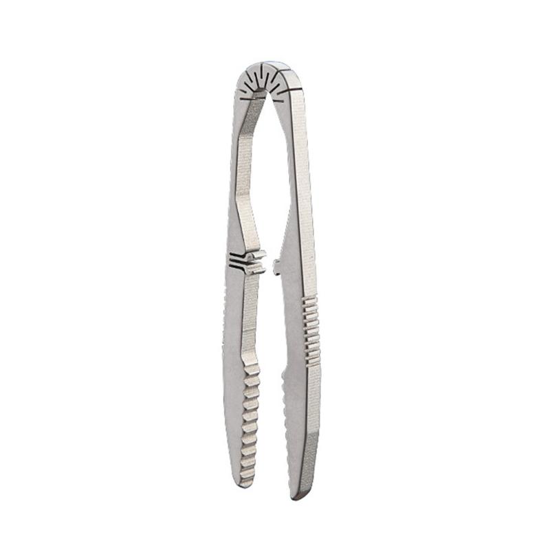 Camping Small Tweezer Titaniums Alloys Tweezer Outdoor Tool Pocket Maintenance Tool Survival Supplies Easy to Use