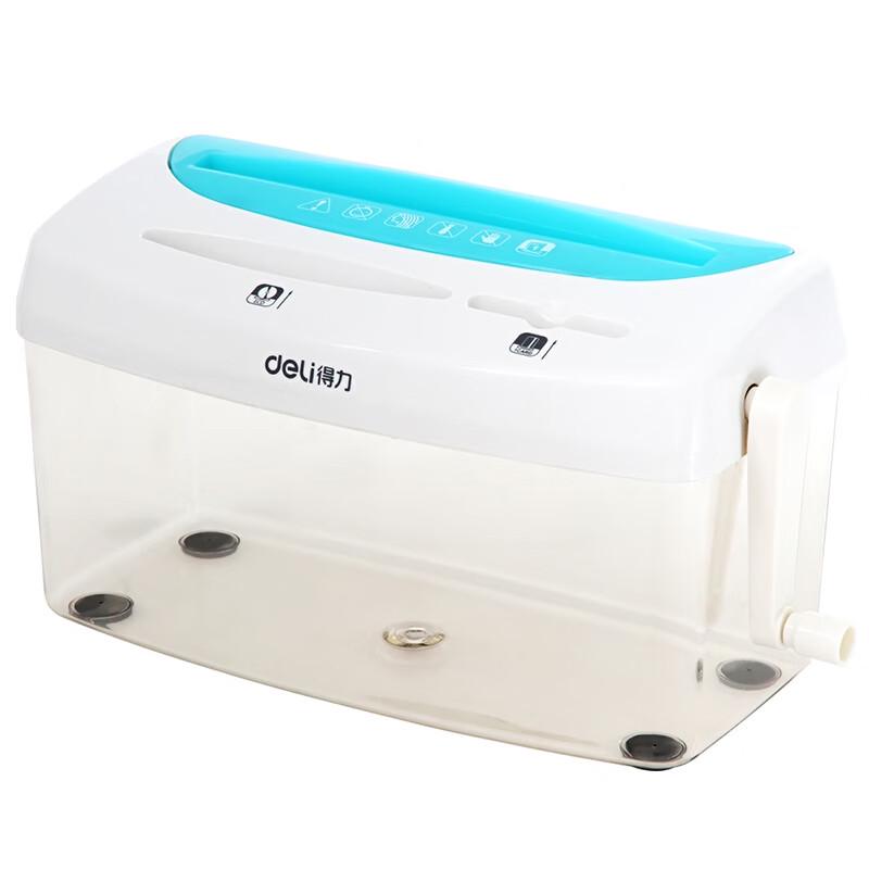 Deli Manual Desktop Paper Shredder CN plug (adapter included)