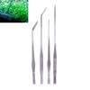 1PC Portable Long Tongs Stainless Steel Tweezers  General 38/48cm Aquarium Live Tank Curve Plant