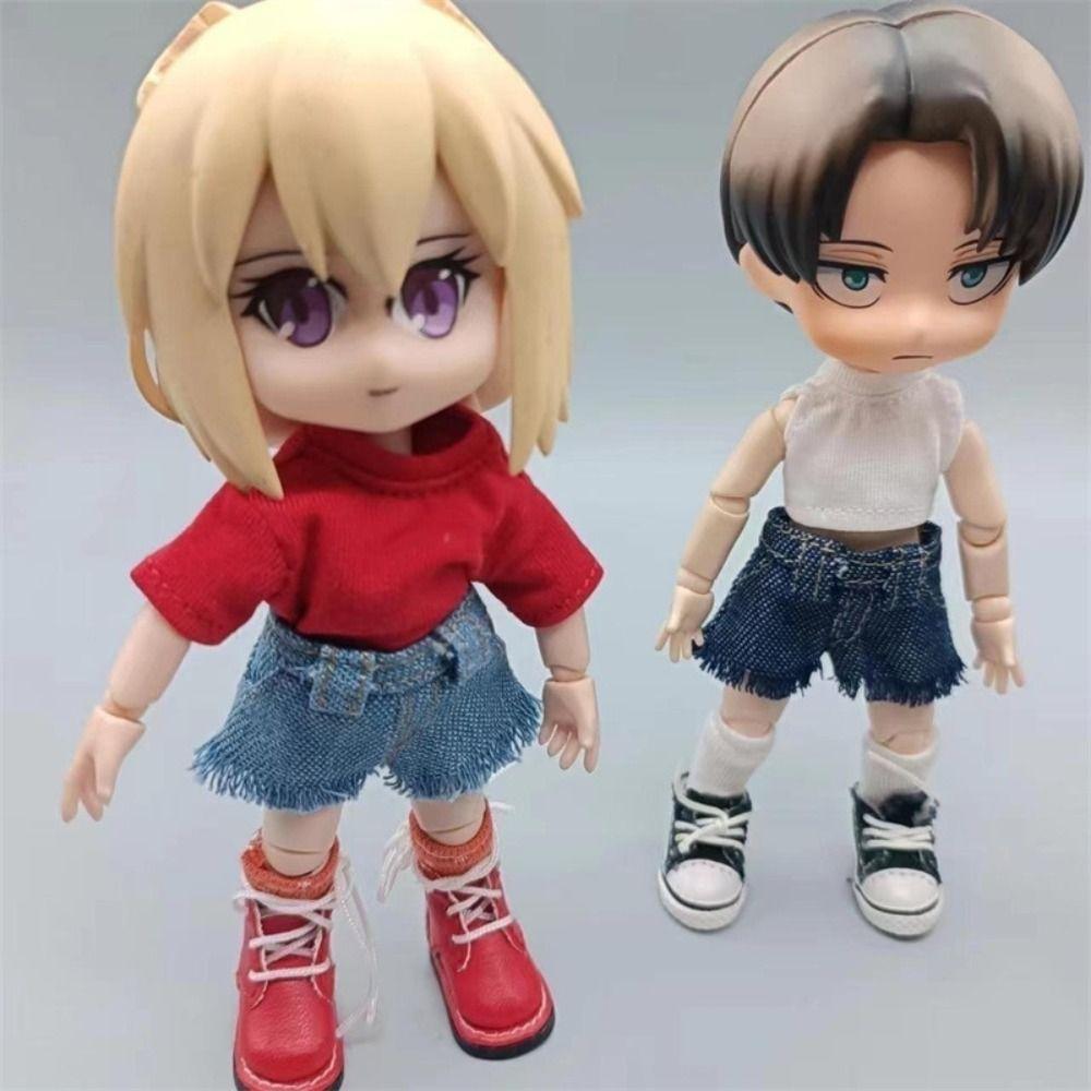 Handmade Dolls Wear Shorts Casual Wear Doll Rompers Clothes for 1/12 BJD Dolls/for 1/11OB11 Dolls