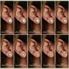 7 Pairs 20G Hypoallergenic Flat Back Earrings for Women - Lightweight Silver Stainless Steel Stud Earrings, Multiple Piercing Stack Screw Back
