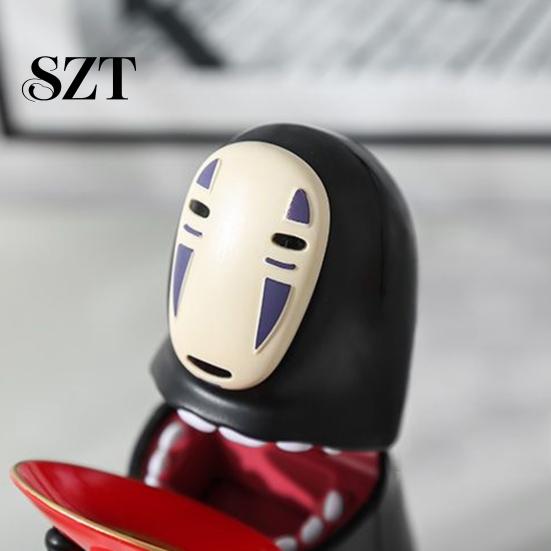 Animated Piggy Bank No Face Man Cartoon Faceless Swallowing Coin Storage Adults Savings Container Electric Money Saving Box Decoration Anime Fans Gift