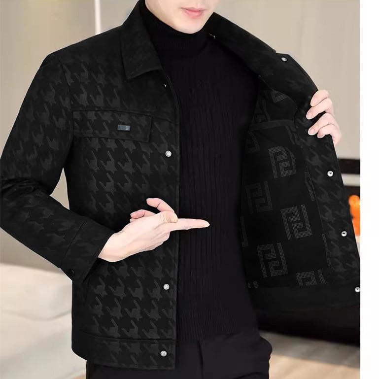 Высококачественная мужская кожаная куртка Qiandongge, мужская высококлассная модная свободная повседневная куртка из искусственной кожи, мужское пальто, весна и осень, новинка