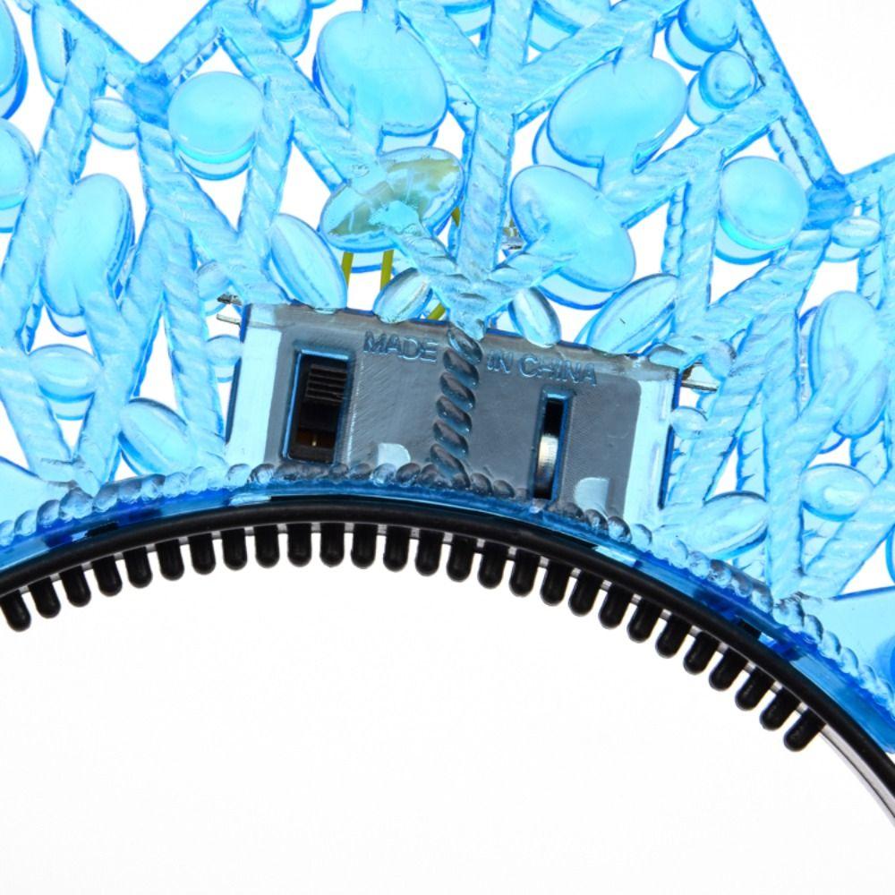 Светящаяся светодиодная корона-обруч для волос, светящаяся повязка для волос, милое праздничное украшение