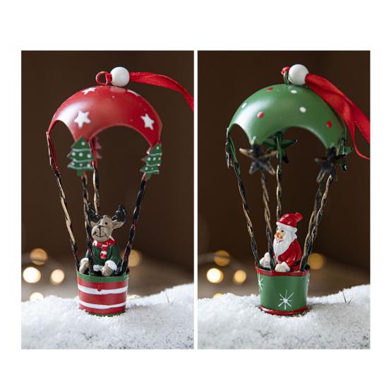 Подвеска на елку со шнурком, легко установить, расписанная вручную фигурка